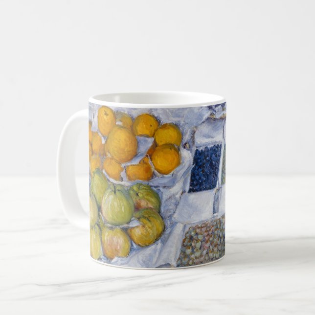 Gustave Caillebotte - Fruit Displayed on a Stand Coffee Mug (Front Left)