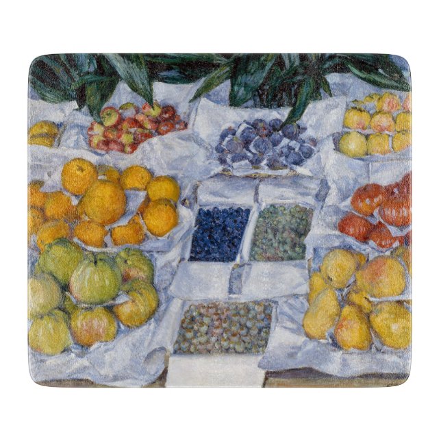 Gustave Caillebotte - Fruit Displayed on a Stand Cutting Board (Front)