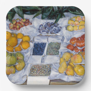 Gustave Caillebotte - Fruit Displayed on a Stand Paper Plate