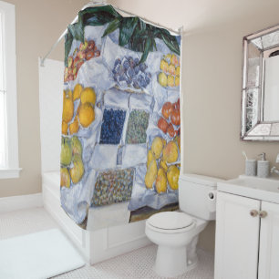 Gustave Caillebotte - Fruit Displayed on a Stand Shower Curtain