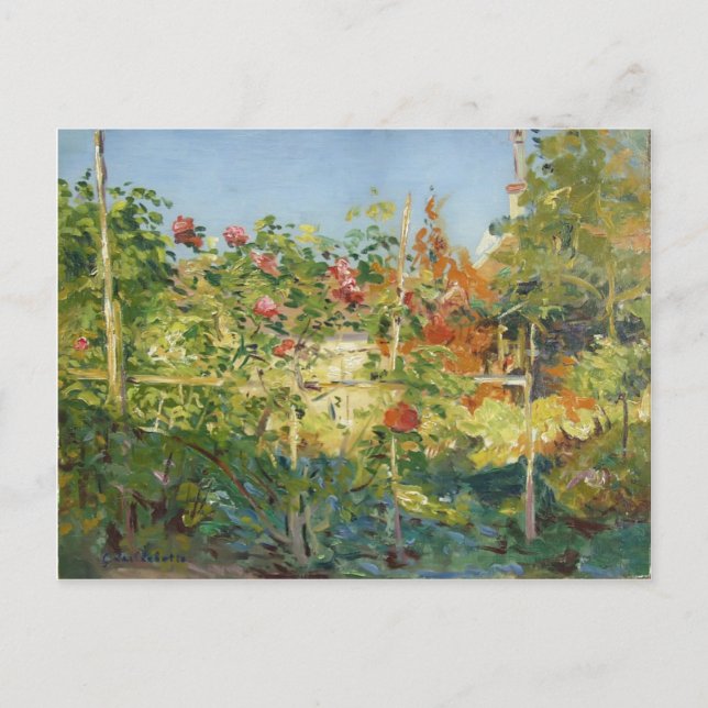 Gustave Caillebotte- Garten in Trouville Postcard (Front)
