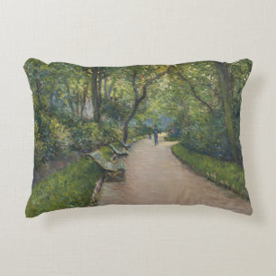 Gustave Caillebotte - Le Parc Monceau Decorative Cushion