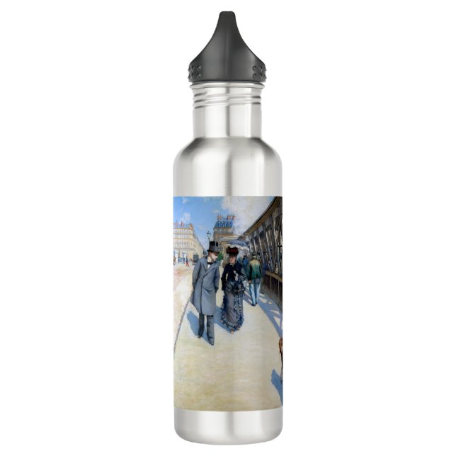 Gustave Caillebotte - Le Pont de l'Europe 710 Ml Water Bottle (Left)