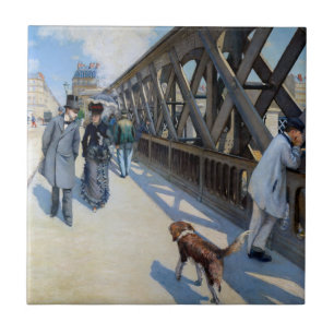 Gustave Caillebotte - Le Pont de l'Europe Ceramic Tile