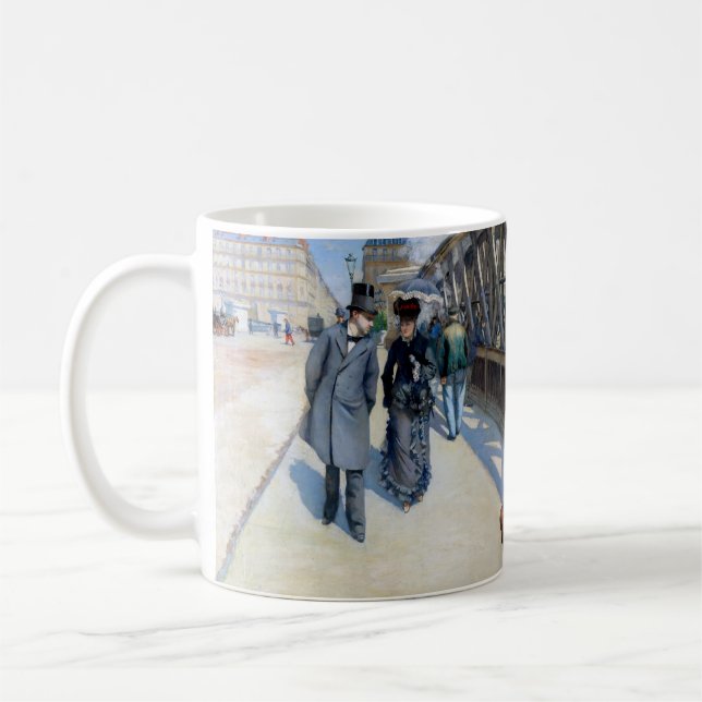 Gustave Caillebotte - Le Pont de l'Europe Coffee Mug (Left)