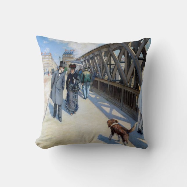 Gustave Caillebotte - Le Pont de l'Europe Cushion (Front)