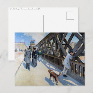 Gustave Caillebotte - Le Pont de l'Europe Postcard