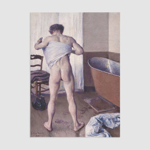 Gustave Caillebotte - Man at his Bath Tissue Paper