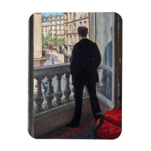 Gustave Caillebotte - Man at the Window Magnet