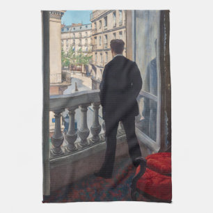 Gustave Caillebotte - Man at the Window Tea Towel
