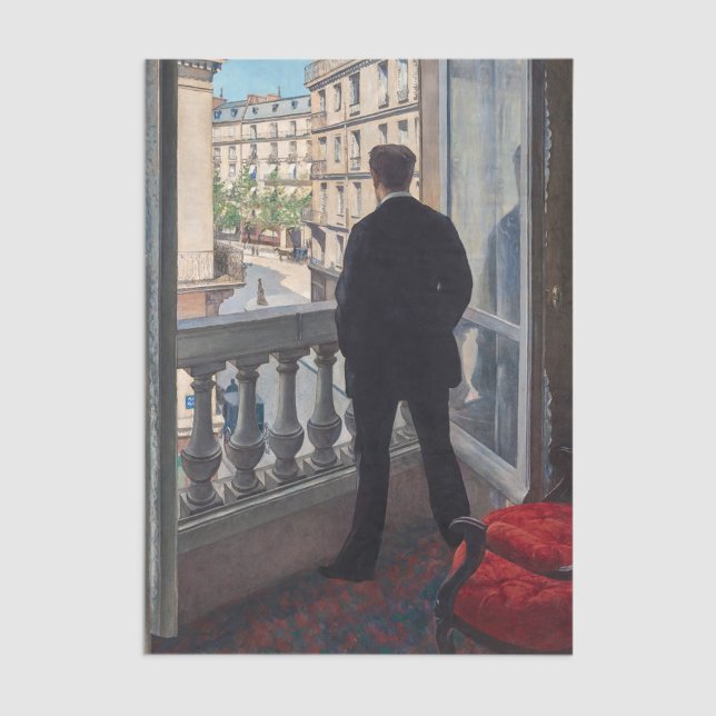 Gustave Caillebotte - Man at the Window Tissue Paper (Creator Uploaded)