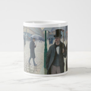 Gustave Caillebotte - Paris Street; Rainy Day Large Coffee Mug