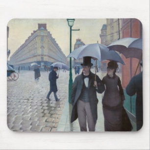 Gustave Caillebotte - Paris Street; Rainy Day Mouse Pad