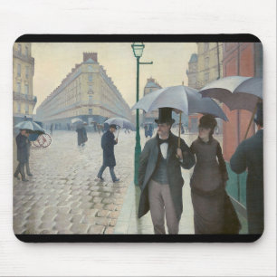 Gustave Caillebotte, “ Paris Street; Rainy Day ” Mouse Pad
