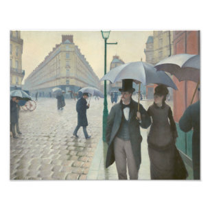 Gustave Caillebotte - Paris Street; Rainy Day Photo Print