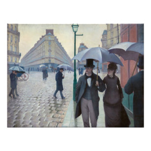Gustave Caillebotte - Paris Street; Rainy Day Photo Print