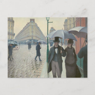 Gustave Caillebotte - Paris Street; Rainy Day Postcard