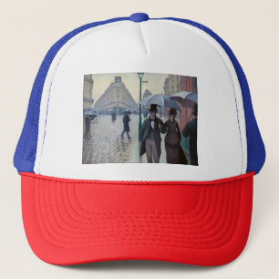 Gustave Caillebotte - Paris Street; Rainy Day Trucker Hat