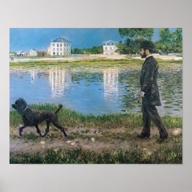 Gustave Caillebotte - Richard Gallo and His Dog Poster (Front)
