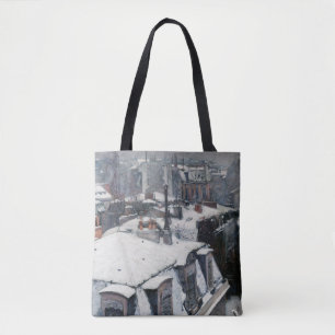 Gustave Caillebotte - Rooftops in the Snow Tote Bag