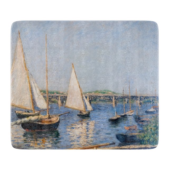 Gustave Caillebotte - Sailing Boats at Argenteuil Cutting Board (Front)