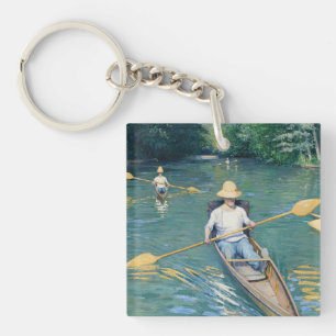 Gustave Caillebotte - Skiffs on the Yerres Key Ring