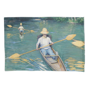 Gustave Caillebotte - Skiffs on the Yerres Pillowcase