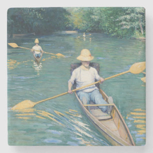Gustave Caillebotte - Skiffs on the Yerres Stone Coaster
