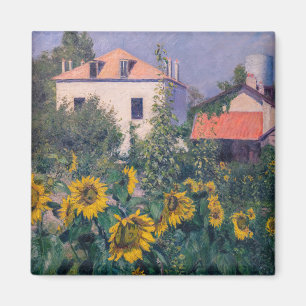 Gustave Caillebotte - Sunflowers, Garden Magnet