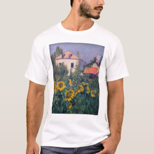 Gustave Caillebotte - Sunflowers, Garden T-Shirt