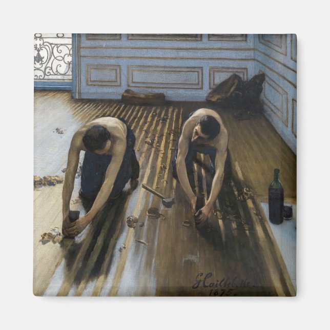Gustave Caillebotte - The Floor Scrapers Magnet (Front)