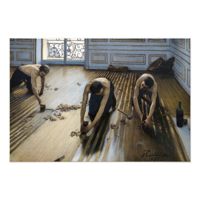 Gustave Caillebotte - The Floor Scrapers Photo Print (Front)