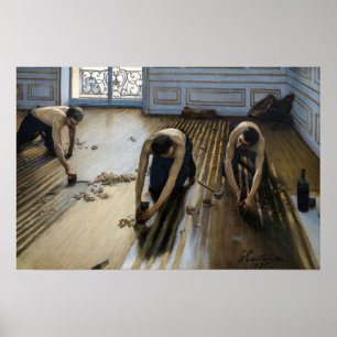 Gustave Caillebotte - The Floor Scrapers Poster
