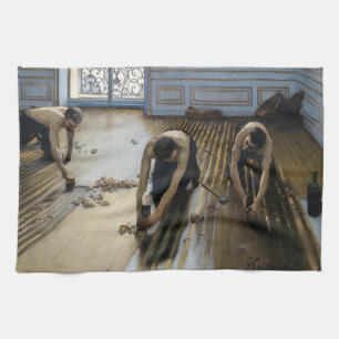 Gustave Caillebotte - The Floor Scrapers Tea Towel