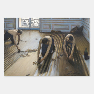 Gustave Caillebotte - The Floor Scrapers Wrapping Paper Sheet