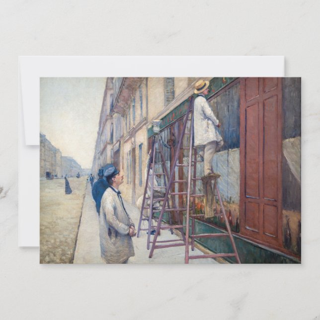 Gustave Caillebotte - The House Painters Thank You Card (Front)