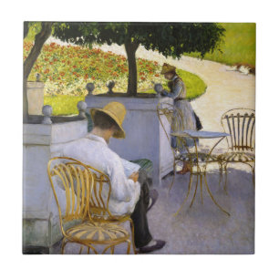 Gustave Caillebotte - The Orange Trees Ceramic Tile