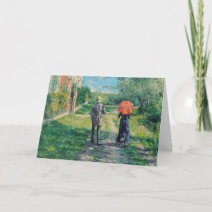 Gustave Caillebotte - The Path Uphill Card