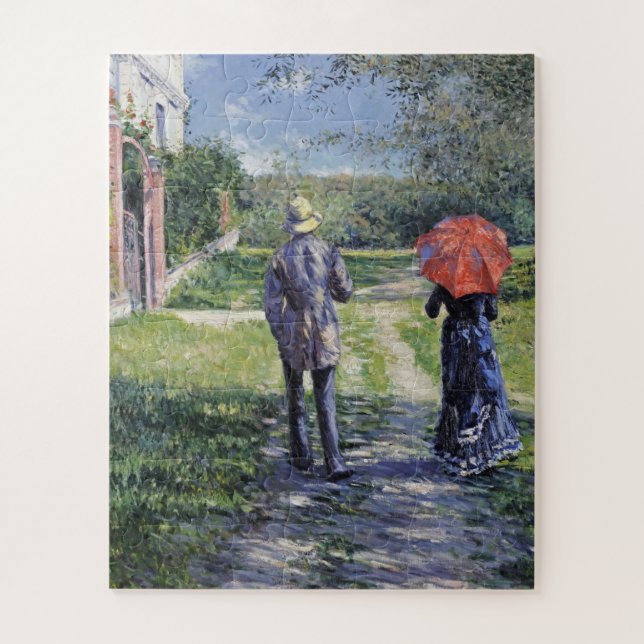 Gustave Caillebotte - The Path Uphill Jigsaw Puzzle (Vertical)