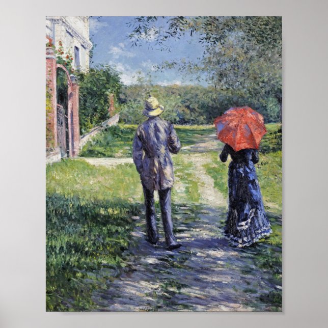 Gustave Caillebotte - The Path Uphill Poster (Front)