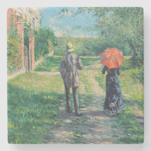 Gustave Caillebotte - The Path Uphill Stone Coaster