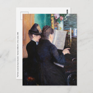 Gustave Caillebotte - The Piano Lesson Postcard