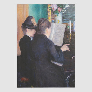 Gustave Caillebotte - The Piano Lesson Tissue Paper