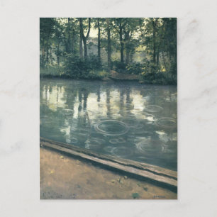 Gustave Caillebotte- The Yerres, Rain Postcard