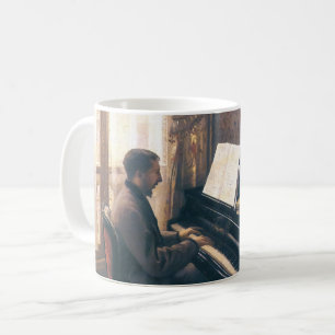 Gustave Caillebotte Young Man Playing The Piano Coffee Mug