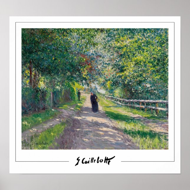 Gustave Caillebotte Zedign Art Poster #3 (Front)