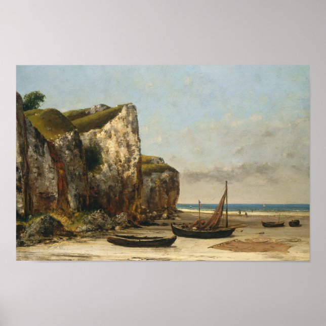 Gustave Courbet - Beach in Normandy Poster (Front)