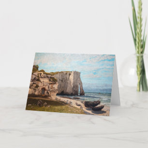 Gustave Courbet - Cliffs at Etretat after Storm Card