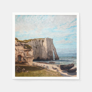 Gustave Courbet - Cliffs at Etretat after Storm Napkin
