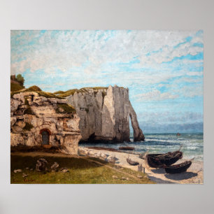 Gustave Courbet - Cliffs at Etretat after Storm Poster